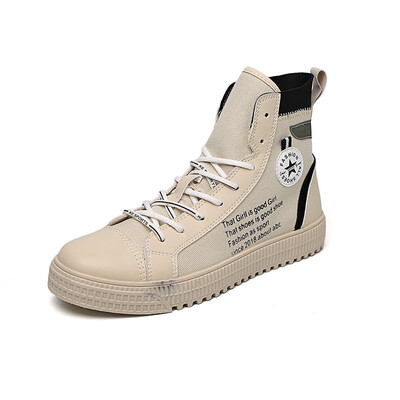 Super fire high canvas mens shoes wild autumn breathable casual sports shoes Korean version of the high state trend
Super fire high canvas mens shoes wild autumn breathable casual sports shoes Korean version of the high state trend