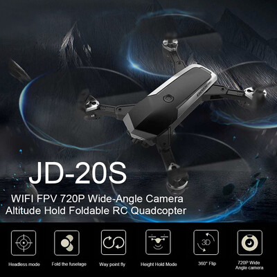 ProJINGDATOYS JD-20S WIFI FPV 720P Wide-Angle Camera Drone Altitude Hold Foldable RC Quadcopter
ProJINGDATOYS JD-20S WIFI FPV 720P Wide-Angle Camera Drone Altitude Hold Foldable RC Quadcopter
