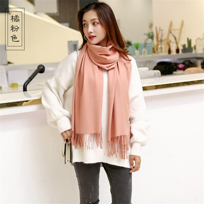 Scarf female han edition female autumn&winter pure color imitation cashmere neck 250 grams joker long tassel does not drop woo
Scarf female han edition female autumn&winter pure color imitation cashmere neck 250 grams joker long tassel does not drop woo
