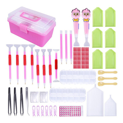 UpperX New Design LED Diamond Painting Pen Cross Stitch Tool Set 118 Pieces Diamond Embroidery Storage Box Kit for DIY Art Craft
UpperX New Design LED Diamond Painting Pen Cross Stitch Tool Set 118 Pieces Diamond Embroidery Storage Box Kit for DIY Art Craft