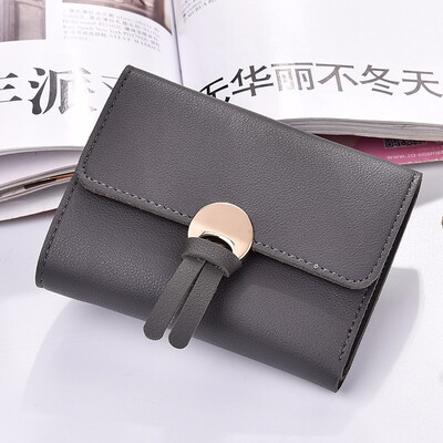 Ladies simple female short refreshing female three folding female soft leather clip student multifunctional wallet
Ladies simple female short refreshing female three folding female soft leather clip student multifunctional wallet