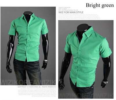 New 2015 Summer British Shirt Mens Slim Fit Man Short Sleeve Shirts Mens Clothing Slim Casual shirts 17 Coloe 5 Size
New 2015 Summer British Shirt Mens Slim Fit Man Short Sleeve Shirts Mens Clothing Slim Casual shirts 17 Coloe 5 Size