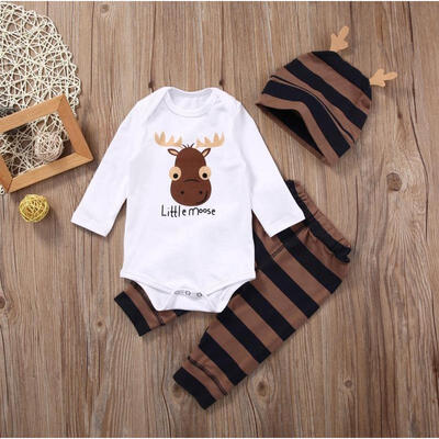 Newborn Baby Girls Kids Tops Romper Pants Hat 3PCS Outfits Set Christmas Clothes
Newborn Baby Girls Kids Tops Romper Pants Hat 3PCS Outfits Set Christmas Clothes