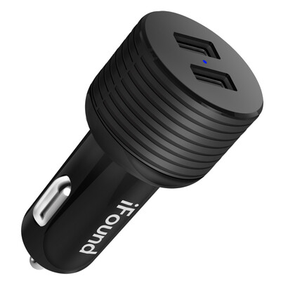 Founder (ifound) car charger car charger cigarette lighter G01 black 3.1A dual USB one drag two APP positioning to find the car weather forecast limit reminder
Founder (ifound) car charger car charger cigarette lighter G01 black 3.1A dual USB one drag two APP positioning to find the car weather forecast limit reminder