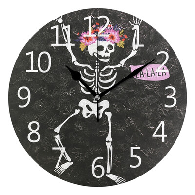 Wall Clock Vectors Skeleton In The Floral Frame Round Wall Clock Arabic Numerals Design
Wall Clock Vectors Skeleton In The Floral Frame Round Wall Clock Arabic Numerals Design