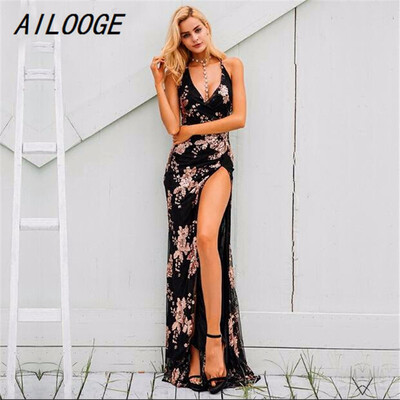 Sexy lace up halter sequin party dresses women Backless high split maxi dress women Christmas 2017 long dress vestidos
Sexy lace up halter sequin party dresses women Backless high split maxi dress women Christmas 2017 long dress vestidos