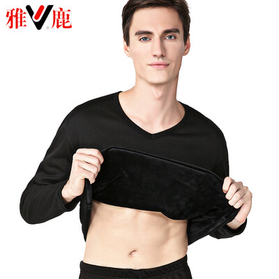 Yalu thermal underwear mens thickening plus velvet autumn clothes long pants suit de velvet thick warm underwear couple suit male V-neck black
Yalu thermal underwear mens thickening plus velvet autumn clothes long pants suit de velvet thick warm underwear couple suit male V-neck black