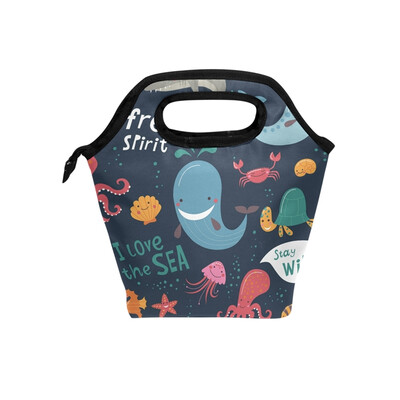 Lunch Bag Tote Bag Sea World Animal Travel Picnic Organizer Lunch Holder Handbags Lunch Bag Box for Office
Lunch Bag Tote Bag Sea World Animal Travel Picnic Organizer Lunch Holder Handbags Lunch Bag Box for Office