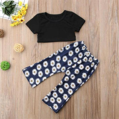 Kids Baby Girl Clothes T-shirt Cropped TopFloral Pants Leggings 2PCS Outfit Set
Kids Baby Girl Clothes T-shirt Cropped TopFloral Pants Leggings 2PCS Outfit Set