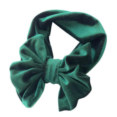 US Newborn Kids Headband Pleuche Elastic Baby Hair Band Girls Flower Bowknot