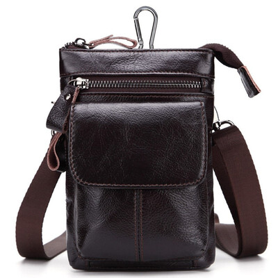 Mens leather belt leather mobile phone bag shoulder top layer leather multi-purpose business bag
Mens leather belt leather mobile phone bag shoulder top layer leather multi-purpose business bag
