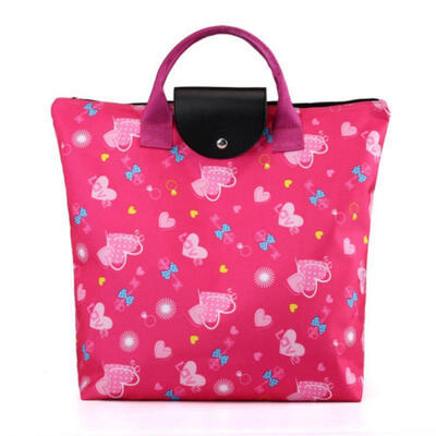 Large Foldable Pouch Grocery Shoulder Bag Shopping Bags Folding Bags Reusable