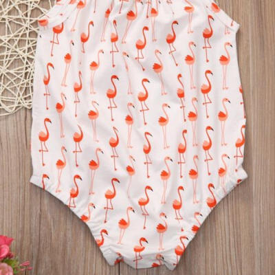 Cute Newborn Baby Girls Strap Romper Jumpsuit Bodysuit Outfits Clothes Sunsuit