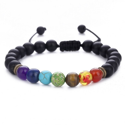 Seven chakra energy stone bracelet natural green gold stone tiger eye can be adjusted to weave yoga wheel bracelet health care bra
Seven chakra energy stone bracelet natural green gold stone tiger eye can be adjusted to weave yoga wheel bracelet health care bra