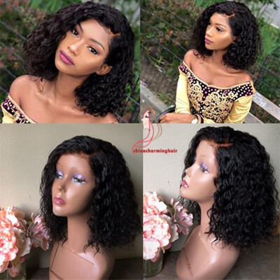 Short Lace Front Human Hair Wigs Per-Plucked Hairline Curly bob Brazilian Virgin Hair Lace Front Bob Wig 180 density
Short Lace Front Human Hair Wigs Per-Plucked Hairline Curly bob Brazilian Virgin Hair Lace Front Bob Wig 180 density