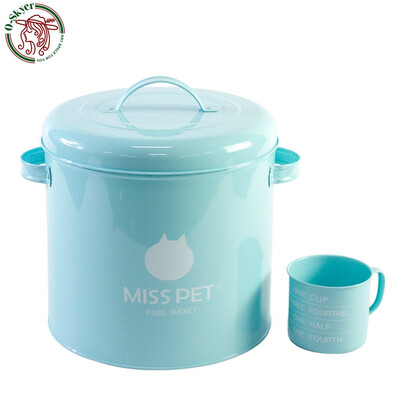 Hot Sale Large Round Food Storage Bucket 7KG Cute Pet Food Canister with Measuring Cup
Hot Sale Large Round Food Storage Bucket 7KG Cute Pet Food Canister with Measuring Cup