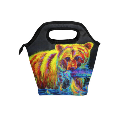 Insulated Lunch Tote Bag Painting Bear Travel Picnic Lunch Handbags Portable Zipper Lunch Bag Box
Insulated Lunch Tote Bag Painting Bear Travel Picnic Lunch Handbags Portable Zipper Lunch Bag Box