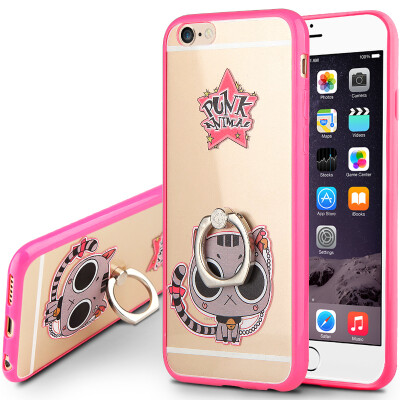 KOOLIFE Apple 6 / 6s plus phone case protective sleeve iphone6s plus ring buckle bracket soft shell / creative cartoon painted shell Apple 6plus drop punk cat
KOOLIFE Apple 6 / 6s plus phone case protective sleeve iphone6s plus ring buckle bracket soft shell / creative cartoon painted shell Apple 6plus drop punk cat