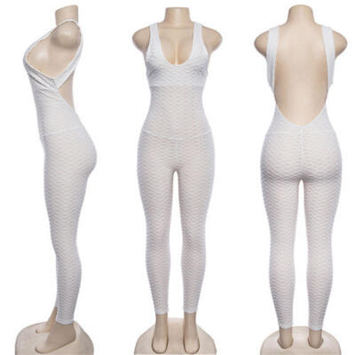 Women Sexy Backless Sports Gym Yoga Running Fitness Leggings Pants Jumpsuit Set
Women Sexy Backless Sports Gym Yoga Running Fitness Leggings Pants Jumpsuit Set