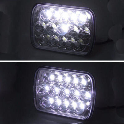 Pair LED 6" X 7" LED Headlight Replacement Lamp DRL for Jeep Cherokee XJ Trucks