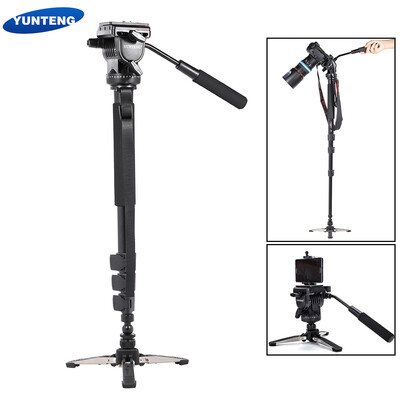 YUNTENG VCT-588 Extendable Telescoping Monopod with Detachable Tripod Stand Base Fluid Drag Head for DSLR Camera Camcorder
YUNTENG VCT-588 Extendable Telescoping Monopod with Detachable Tripod Stand Base Fluid Drag Head for DSLR Camera Camcorder