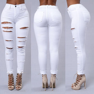 Women Denim Skinny Ripped Pants High Waist Stretch Jeans Long Pencil Trousers AU
Women Denim Skinny Ripped Pants High Waist Stretch Jeans Long Pencil Trousers AU