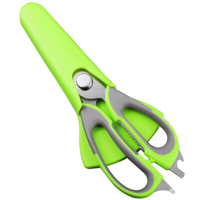 Kelibi multi-use kitchen scissors household stainless steel scissors strong chicken bone cut fish bone cut shemp meat with iron KLB1136 green
Kelibi multi-use kitchen scissors household stainless steel scissors strong chicken bone cut fish bone cut shemp meat with iron KLB1136 green