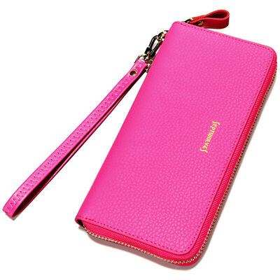 Семь волков SEPTWOLVES г-ж сцепление моды молния кошелек длинный отрезок тенденции дикого разностороннего сцепление сумки кошелек черного 8A3855061-01