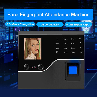 Biometric Face Recognition Fingerprint Time Attendance System TCPIP USB Access Control System Clock Recorder Employees
Biometric Face Recognition Fingerprint Time Attendance System TCPIP USB Access Control System Clock Recorder Employees