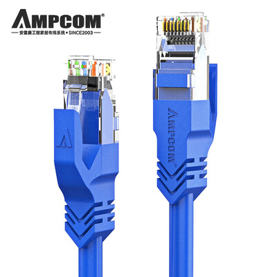 AMPCOM six types of network cable jumper CAT6 Gigabit cable 05 m oxygen-free copper 8-core twisted pair home computer cable AMC6BU71605 blue
AMPCOM six types of network cable jumper CAT6 Gigabit cable 05 m oxygen-free copper 8-core twisted pair home computer cable AMC6BU71605 blue
