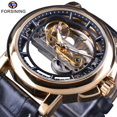 Top Brand Forsining Luminous Transparent Hollow Vintage Genuine Leather Fashion Open Work Skeleton Men Automatic Watches
Top Brand Forsining Luminous Transparent Hollow Vintage Genuine Leather Fashion Open Work Skeleton Men Automatic Watches