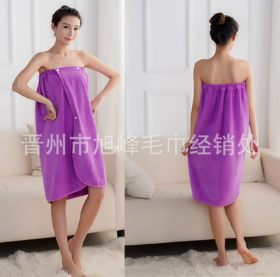 Microfibre-flat ladys bath towel with absorbent fluff The elastic band of the bathrobe skirt prevents slipping
Microfibre-flat ladys bath towel with absorbent fluff The elastic band of the bathrobe skirt prevents slipping