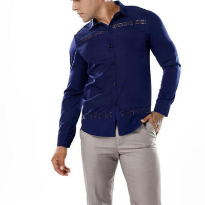 Mens Luxury Casual Formal Shirt Long Sleeve Slim Fit Business Dress Shirts Tops 
Mens Luxury Casual Formal Shirt Long Sleeve Slim Fit Business Dress Shirts Tops