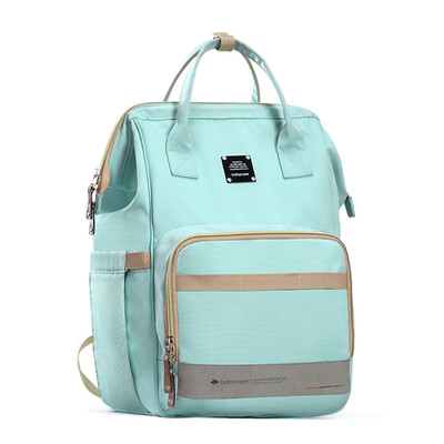 Babycare Mummy bag shoulder bag can be carried out out of the mother package maternal&child package multi-function large capacity out of the back milk package Jingdong self-operated 5012 Moro blue-plus
