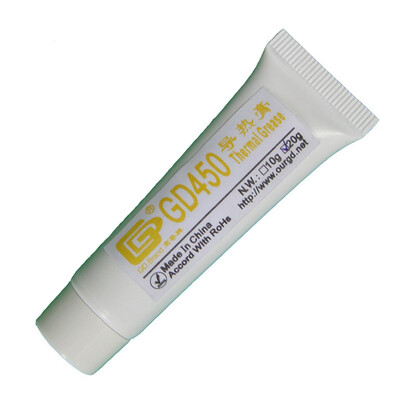 GD Brand GD450 Thermal Paste Grease Silicone Heat Sink Compound Golden Net Weight 20 Grams For GPU CPU Cooler Fan Soft Tube ST20
GD Brand GD450 Thermal Paste Grease Silicone Heat Sink Compound Golden Net Weight 20 Grams For GPU CPU Cooler Fan Soft Tube ST20