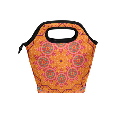 Lunch Tote Bag Boho Orange Circle Travel Picnic Insulated Lunch Handbags Portable Zipper Lunch Bag Box
Lunch Tote Bag Boho Orange Circle Travel Picnic Insulated Lunch Handbags Portable Zipper Lunch Bag Box