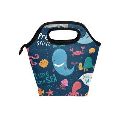 Lunch Bag Tote Bag Sea World Animals Travel Picnic Organizer Lunch Holder Handbags Lunch Bag Box for Office
Lunch Bag Tote Bag Sea World Animals Travel Picnic Organizer Lunch Holder Handbags Lunch Bag Box for Office