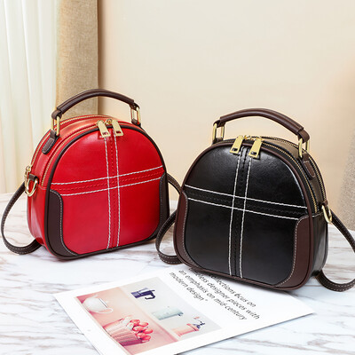 Viney leather handbag Korean version of the wild shoulder bag female fashion portable Messenger bag ladies bag black
Viney leather handbag Korean version of the wild shoulder bag female fashion portable Messenger bag ladies bag black