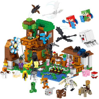 Mi bloque de construcción de bloques de casa de bosque de DIY mundo ilumina juguetes compatibles con Legoed Minecrafted City
Mi bloque de construcción de bloques de casa de bosque de DIY mundo ilumina juguetes compatibles con Legoed Minecrafted City