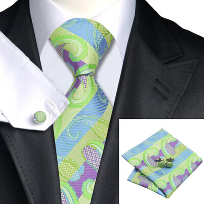 N-0615 Vogue Men Silk Tie Set Green Paisley Necktie Handkerchief Cufflinks Set Ties For Men Formal Wedding Business wholesale
N-0615 Vogue Men Silk Tie Set Green Paisley Necktie Handkerchief Cufflinks Set Ties For Men Formal Wedding Business wholesale