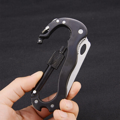 NeillieN Safety buckle Multifunctional mountaineering buckle Folding Knifefolding knife key buckle screwdriver bottle opener
NeillieN Safety buckle Multifunctional mountaineering buckle Folding Knifefolding knife key buckle screwdriver bottle opener