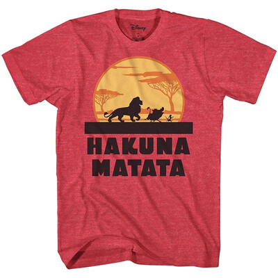 Disney Lion King Hakuna Matata Pumbaa Timon Africa Simba Mufasa Disneyland World Tee Adult Graphic T-Shirt Apparel
Disney Lion King Hakuna Matata Pumbaa Timon Africa Simba Mufasa Disneyland World Tee Adult Graphic T-Shirt Apparel