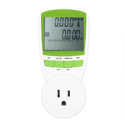 EU Plug Power Energy Meter 230V 50Hz LCD Digital Display Wattage Voltage Current Frequency Monitor Analyzer Power Factor Cost Over
EU Plug Power Energy Meter 230V 50Hz LCD Digital Display Wattage Voltage Current Frequency Monitor Analyzer Power Factor Cost Over