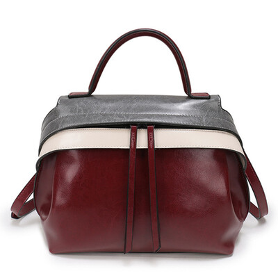 Genuine Leather Handbags Women Contrast color High Quality Casual Female Bags Trunk Tote Brand Shoulder Bag Ladies Large Bolsos
Genuine Leather Handbags Women Contrast color High Quality Casual Female Bags Trunk Tote Brand Shoulder Bag Ladies Large Bolsos