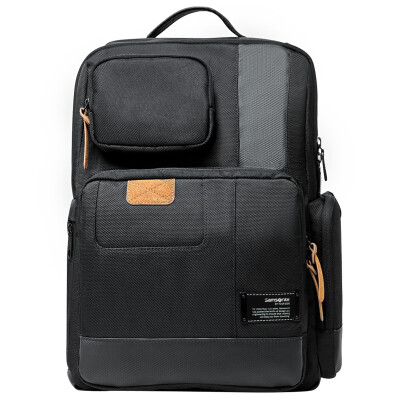 Samsonite new beauty new shoulder bag 15 inch multi-pocket personalized backpack large-capacity travel male bag 63S 09001 black