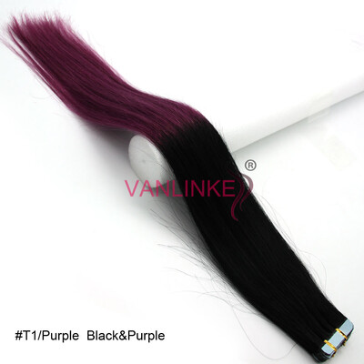 PU Seamless Skin Tape In Weft Hair Women Human Hair Extensions Straight Ombre T1Purple 20PCS
PU Seamless Skin Tape In Weft Hair Women Human Hair Extensions Straight Ombre T1Purple 20PCS