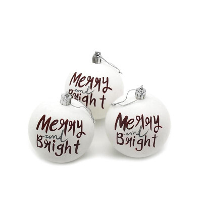 3Pcs Christmas Balls Baubles Home Party Supplies Xmas Tree Decorations Matte White Balls Christmas Tree Hanging Ornament Decor
3Pcs Christmas Balls Baubles Home Party Supplies Xmas Tree Decorations Matte White Balls Christmas Tree Hanging Ornament Decor
