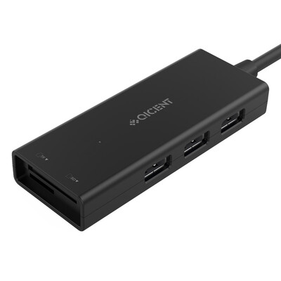 QIC CRU3-BK multi-function 3-port USB3.0 HUB hub splitter with TF / SD card reader expansion
QIC CRU3-BK multi-function 3-port USB3.0 HUB hub splitter with TF / SD card reader expansion