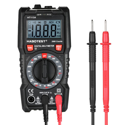 HABOTESE Digital Multimeter 2000 Counts Non Contact Multi Meter Voltmeter Ammeter Ohmmeter Measuring ACDC Voltage Current Resista
HABOTESE Digital Multimeter 2000 Counts Non Contact Multi Meter Voltmeter Ammeter Ohmmeter Measuring ACDC Voltage Current Resista