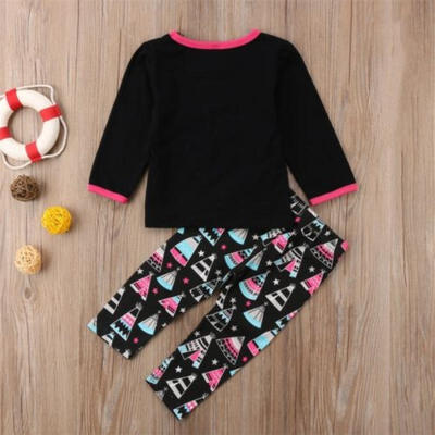 Kids Baby Girls Happy Camper Long Sleeve T-Shirt Tops Pants Outfit Clothes Set 
Kids Baby Girls Happy Camper Long Sleeve T-Shirt Tops Pants Outfit Clothes Set